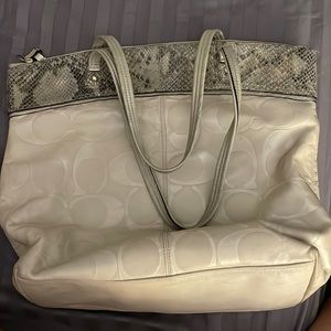 Tan Coach Handbag